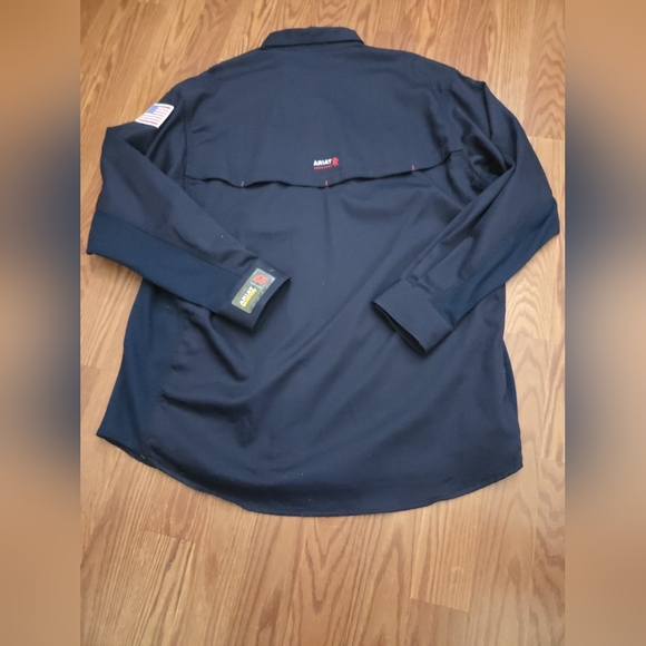 Ariat FR WORK Shirt NWT Cat 2 Osha Navy - Picture 13 of 16